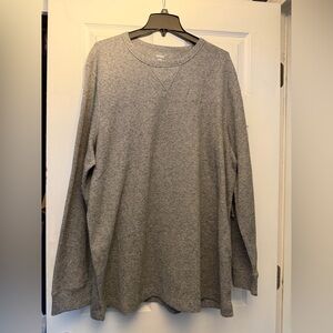 Kohl's Men's Grey Waffle-Knit Long Sleeve Shirt